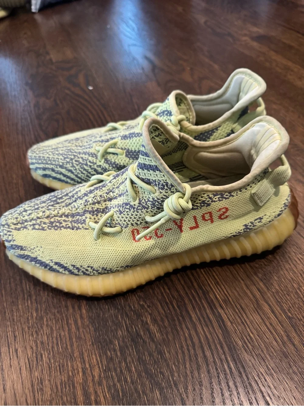 Yeezy Boost 350 V2 Semi-Frozen Yellow with Blue Accents